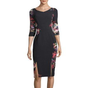 Prism Floral-Printed V-Neck Sheath Dress - 16